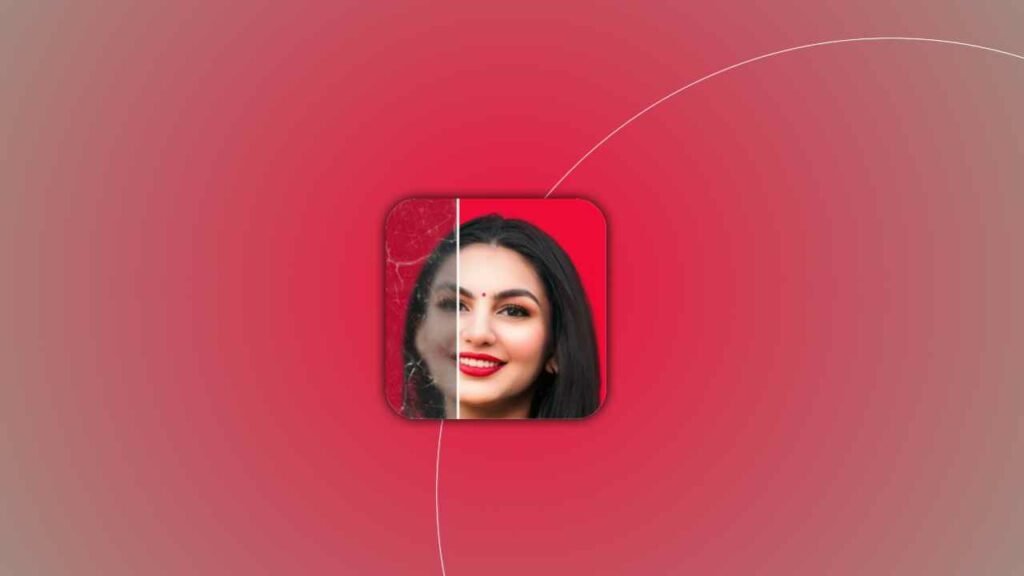 clarity and restore old photos using the Luminate: Al Photo app